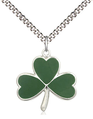 Pewter Shamrock Medal Religious Jewelry