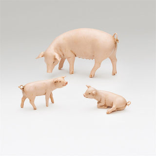 7.5-Inch Scale 3 Pc Set Pigs Nativity Figures