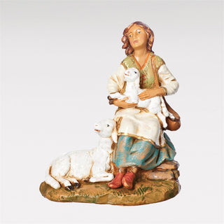 7.5-Inch Scale Nahome, Shepherdess Sitting - Nativity Figure