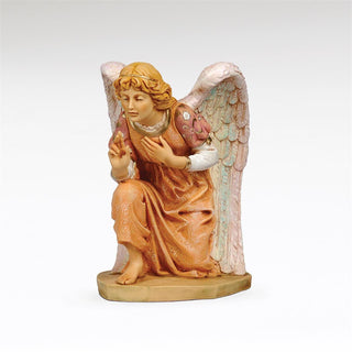 27-Inch Scale Kneeling Angel Right Hand Up - Coral - Nativity Figure