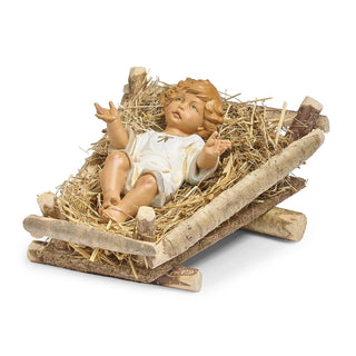 2-Piece St 20-Inch Baby Jesus With Manger Nativity Figure - Fontanini