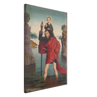 St. Christopher and the Christ Child Canvas Print