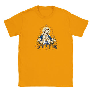 Totus Tuus Blue and Gold Marian T-Shirt - view 11