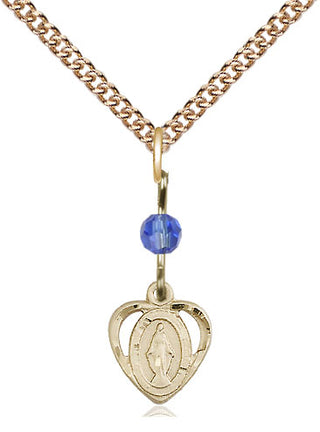 14kt Gold Filled Miraculous Medal Religious and Catholic Jewelry