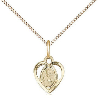 14kt Gold Filled Scapular Medal Religious and Catholic Jewelry