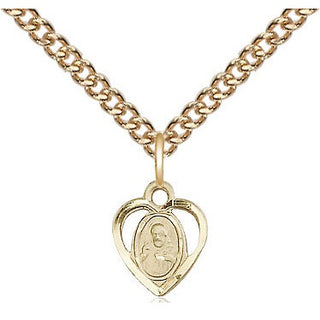 14kt Gold Filled Scapular Medal Religious and Catholic Jewelry