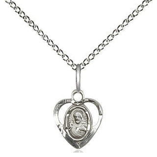 Sterling Silver Scapular Medal Religious and Catholic Jewelry