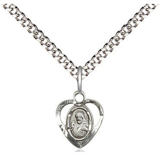 Sterling Silver Scapular Medal Religious and Catholic Jewelry