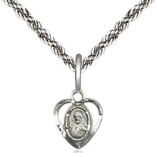 Sterling Silver Scapular Medal Religious and Catholic Jewelry