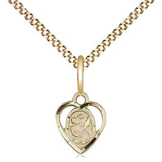 14kt Gold Filled Saint Christopher Medal Religious and Catholic Jewelry Engraved Catholic Saint Jewelry