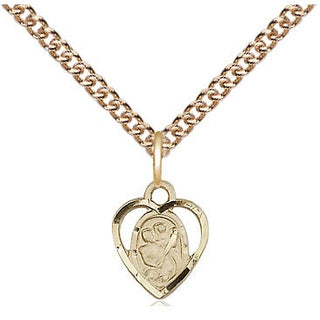 14kt Gold Filled Saint Christopher Medal Religious and Catholic Jewelry Engraved Catholic Saint Jewelry