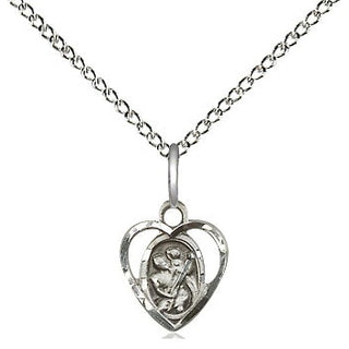 Sterling Silver Saint Christopher Medal Religious and Catholic Jewelry Engraved Catholic Saint Jewelry