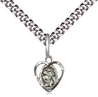 Sterling Silver Saint Christopher Medal Religious and Catholic Jewelry Engraved Catholic Saint Jewelry