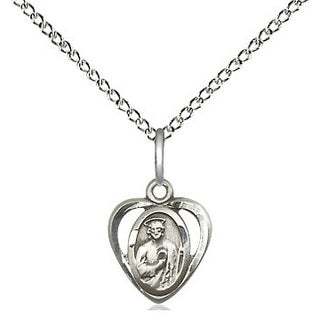 Sterling Silver Saint Jude Medal Religious and Catholic Jewelry Engraved Catholic Saint Jewelry