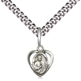 Sterling Silver Saint Jude Medal Religious and Catholic Jewelry Engraved Catholic Saint Jewelry