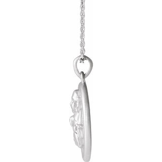 Platinum Buddha 16-18" Necklace  