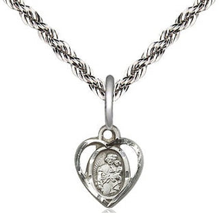 Sterling Silver Saint Joseph Medal Religious and Catholic Jewelry Engraved Catholic Saint Jewelry