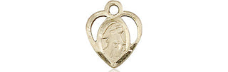 14kt Gold Guardian Angel Medal Engraved Catholic Saint Jewelry
