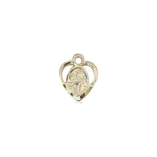 14kt Gold Filled Saint Anthony of Padua Medal Engraved Catholic Saint Jewelry