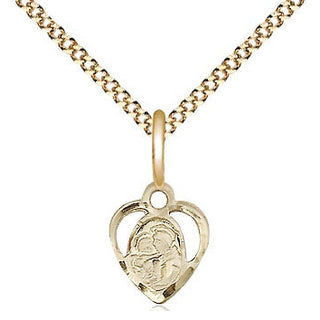 14kt Gold Filled Saint Anthony of Padua Medal Religious and Catholic Jewelry Engraved Catholic Saint Jewelry