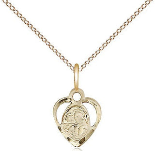 14kt Gold Filled Saint Anthony of Padua Medal Religious and Catholic Jewelry Engraved Catholic Saint Jewelry