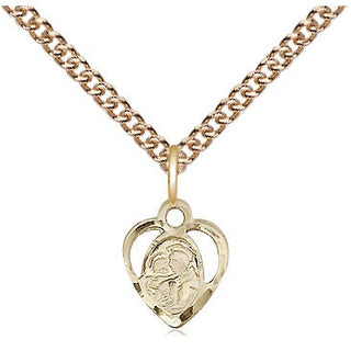 14kt Gold Filled Saint Anthony of Padua Medal Religious and Catholic Jewelry Engraved Catholic Saint Jewelry