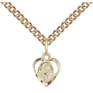 14kt Gold Filled Saint Anthony of Padua Medal Religious and Catholic Jewelry Engraved Catholic Saint Jewelry