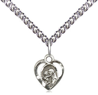 Sterling Silver Saint Anthony of Padua Medal Religious and Catholic Jewelry Engraved Catholic Saint Jewelry