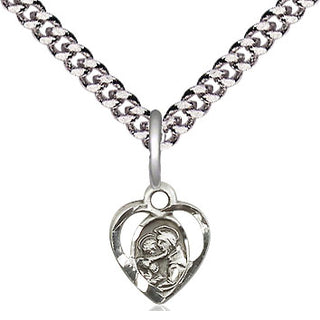 Sterling Silver Saint Anthony of Padua Medal Religious and Catholic Jewelry Engraved Catholic Saint Jewelry