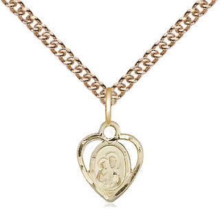 14kt Gold Our Lady of Perpetual Help Medal | Engravable