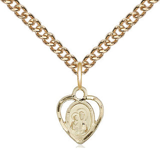 14kt Gold Our Lady of Perpetual Help Medal | Engravable