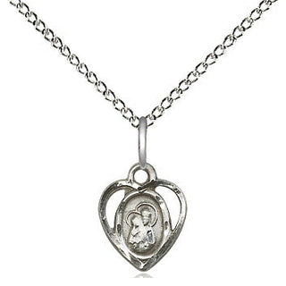 Sterling Silver Our Lady of Perpetual Help Medal Religious and Catholic Jewelry Engraved Catholic Saint Jewelry