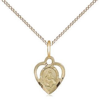 14kt Gold Filled Our Lady of la Salette Medal Religious and Catholic Jewelry