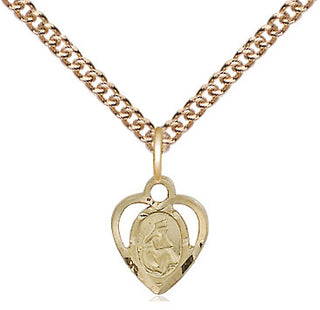 14kt Gold Our Lady of la Salette Medal