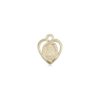 14kt Gold Filled Infant Medal Engraved Catholic Saint Jewelry