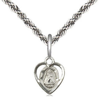Sterling Silver Infant Medal Religious and Catholic Jewelry Engraved Catholic Saint Jewelry