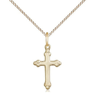 14kt Gold Cross Medal