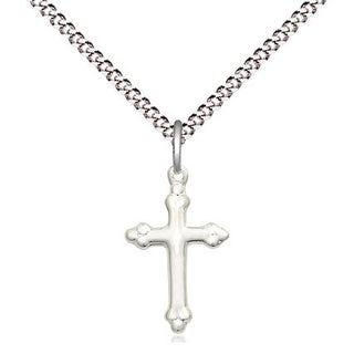 Sterling Silver Cross Medal Religious and Catholic Jewelry