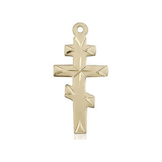 14kt Gold Greek Orthodox Cross Medal