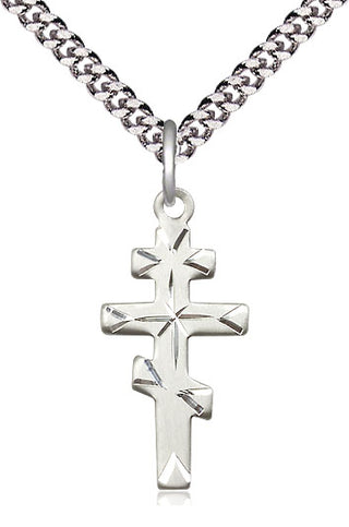 Sterling Silver Greek Orthodox Cross Medal Catholic Jewelry