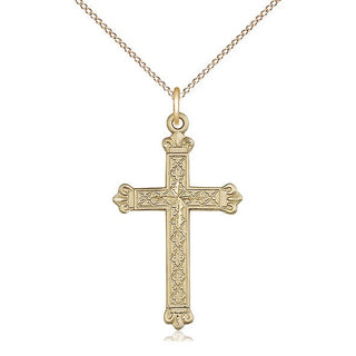 14kt Gold Cross Medal
