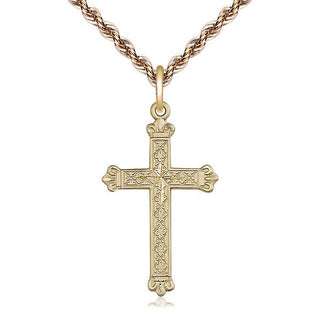 14kt Gold Cross Medal