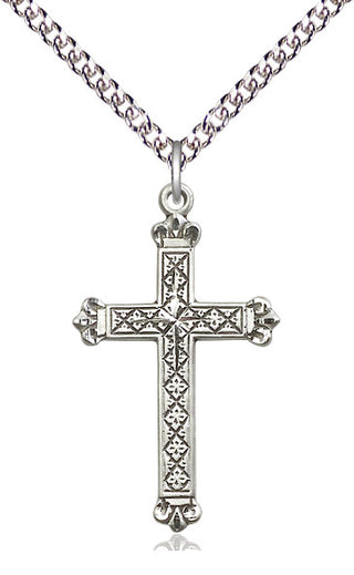 Sterling Silver Cross Medal Catholic Jewelry