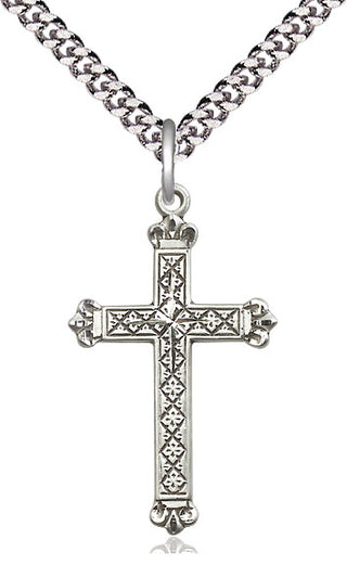 Sterling Silver Cross Medal Catholic Jewelry