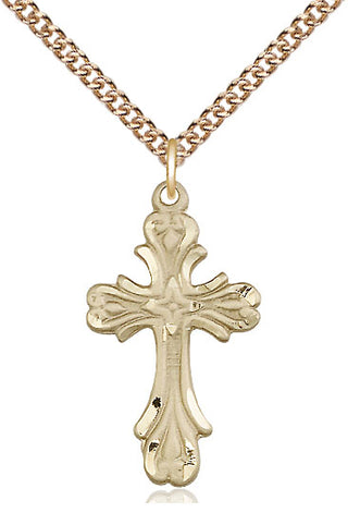 14kt Gold Cross Medal
