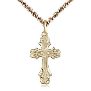 14kt Gold Cross Medal
