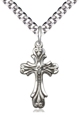 Sterling Silver Cross Medal Catholic Jewelry