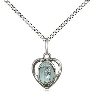 Sterling Silver Our Lady of Guadalupe Medal Religious and Catholic Jewelry