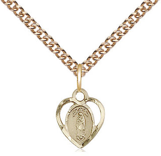 14kt Gold Filled Our Lady of Guadalupe Medal Religious and Catholic Jewelry