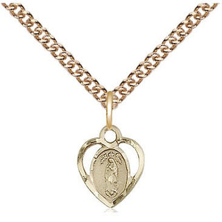 14kt Gold Our Lady of Guadalupe Medal